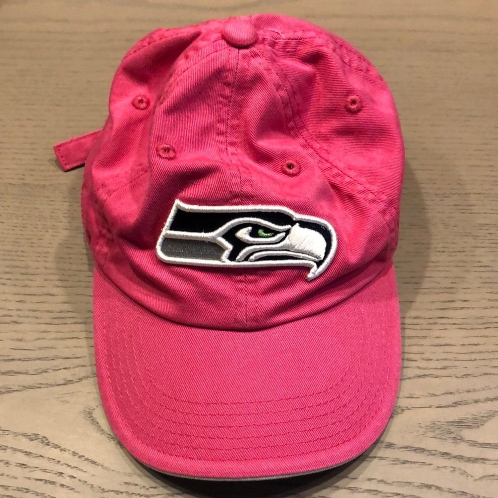 Girls’ Seahawks Embroidered Baseball Hat Cap 7-16 years old Official NFL Apparel
